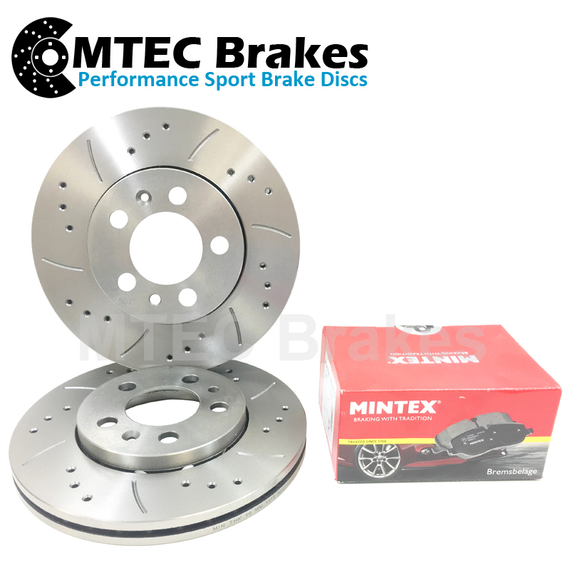 Toyota RAV-4 II 1.8 VVTi 00-03 Front Brake Discs & Pads Drilled Grooved 275mm - Picture 1 of 1
